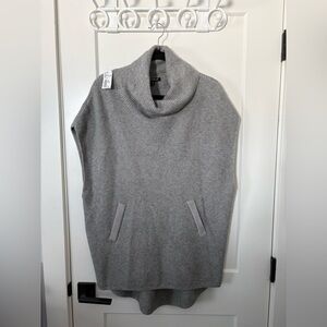 Elegant Gray Cowl Neck Sweater